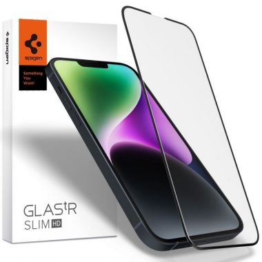 Kính Cường Lực Spigen iPhone 14 Plus / 13 Pro Max Full Cover HD Tempered Glass