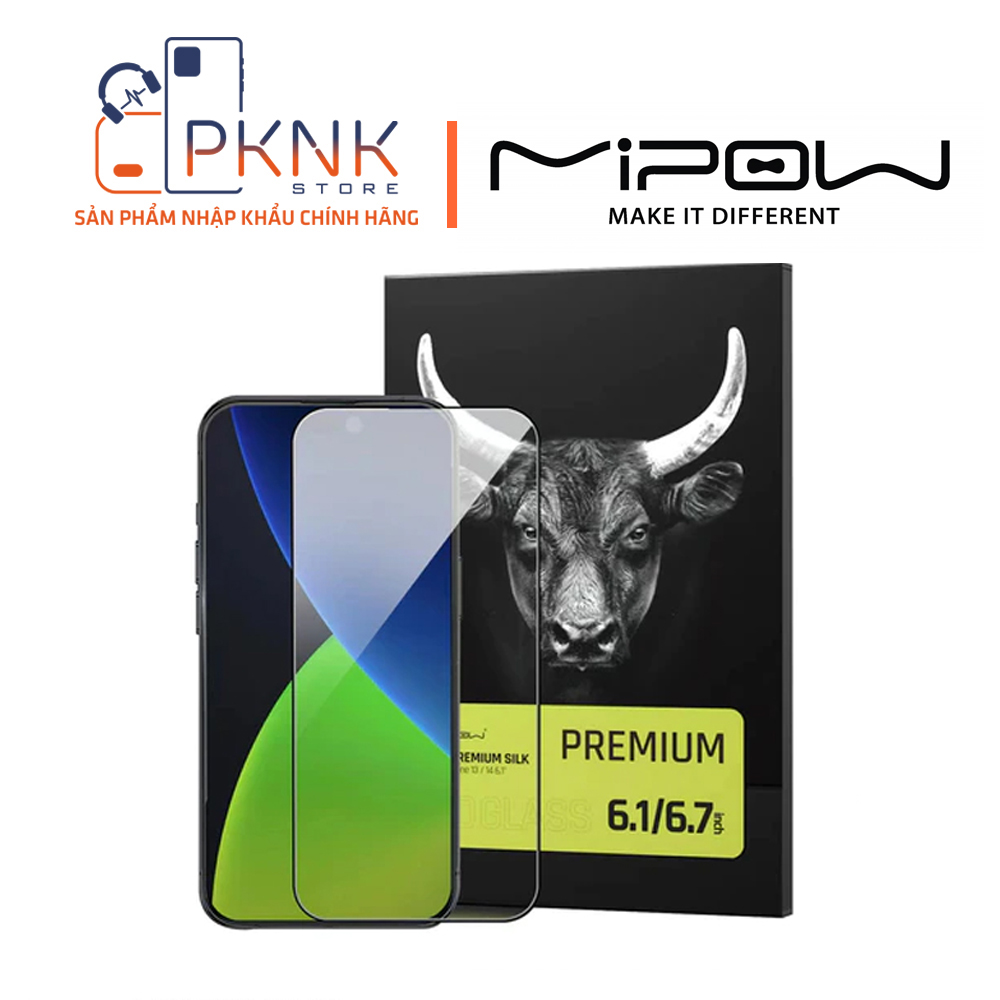 Cường lực MiPow Kingbull Premium HD (2.7D) iPhone 12 Promax