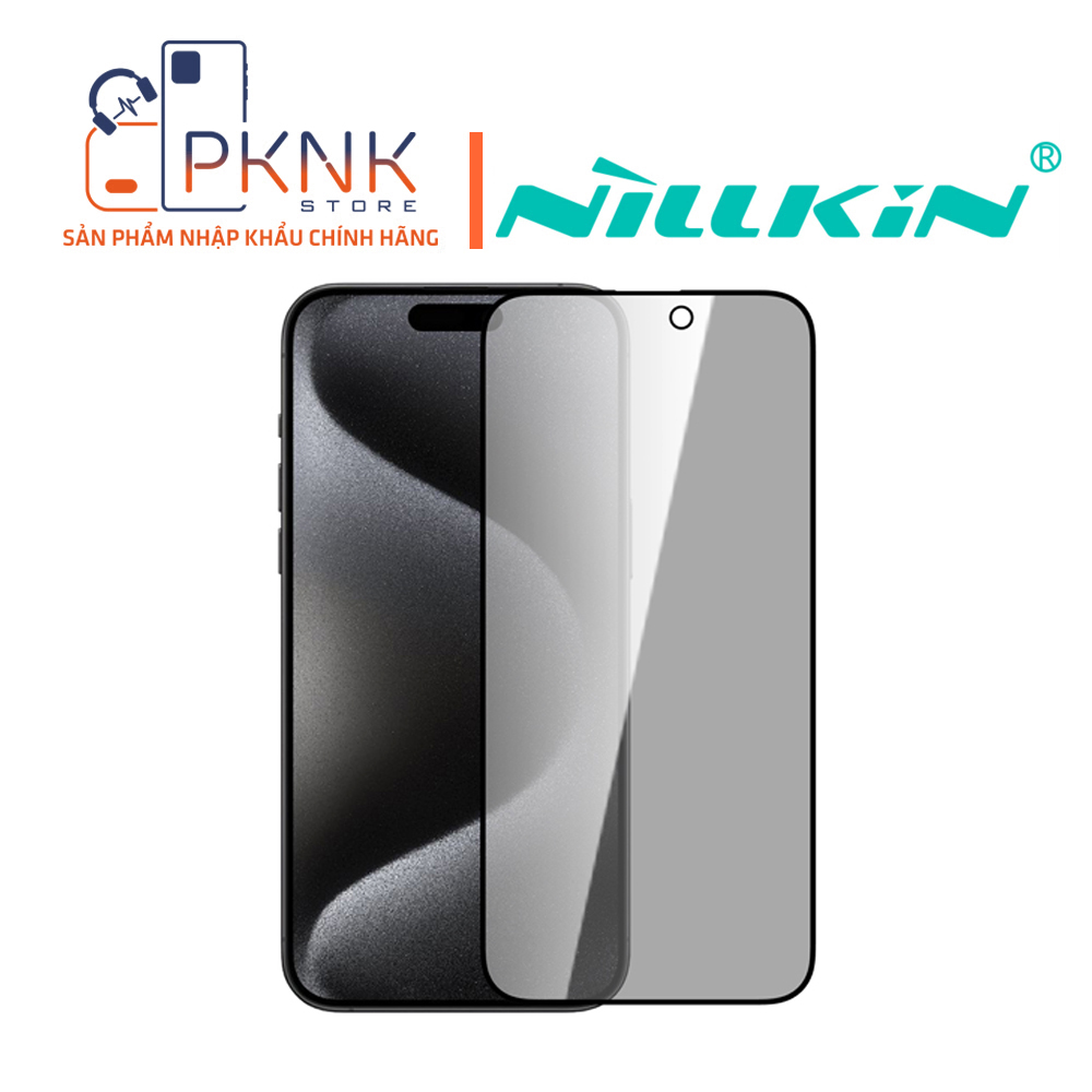 Kính Cường Lực Nillkin iPhone 15 Promax I Guardian Full Coverage Privacy (Chống Nhìn Trộm)