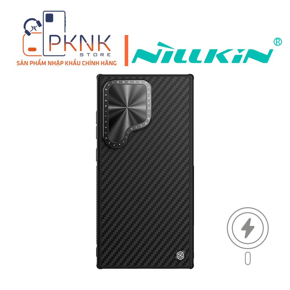 Ốp Lưng Từ Tính Nillkin Samsung Galaxy S24 Ultra I Carbon Prop - Black