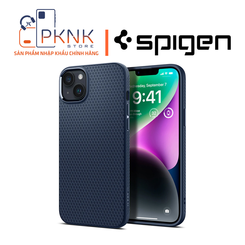 Ốp Lưng Spigen iPhone 13/14 Liquid Air I BLACK