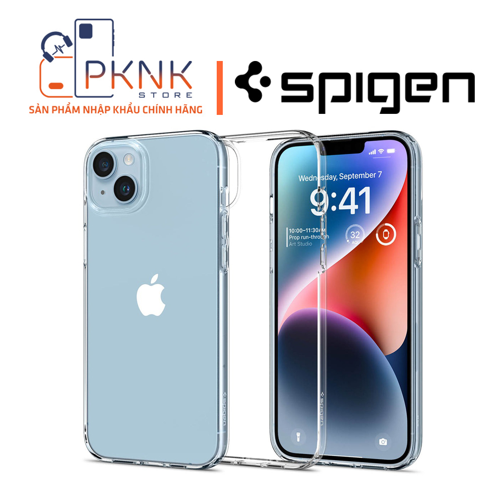 Ốp Lưng Spigen iPhone 13/14 Liquid Crystal I CRYSTAL CLEAR