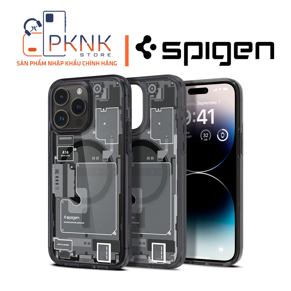 Ốp Lưng Spigen iPhone 14 Pro Ultra Hybrid Zero One (MagFit) I BLACK