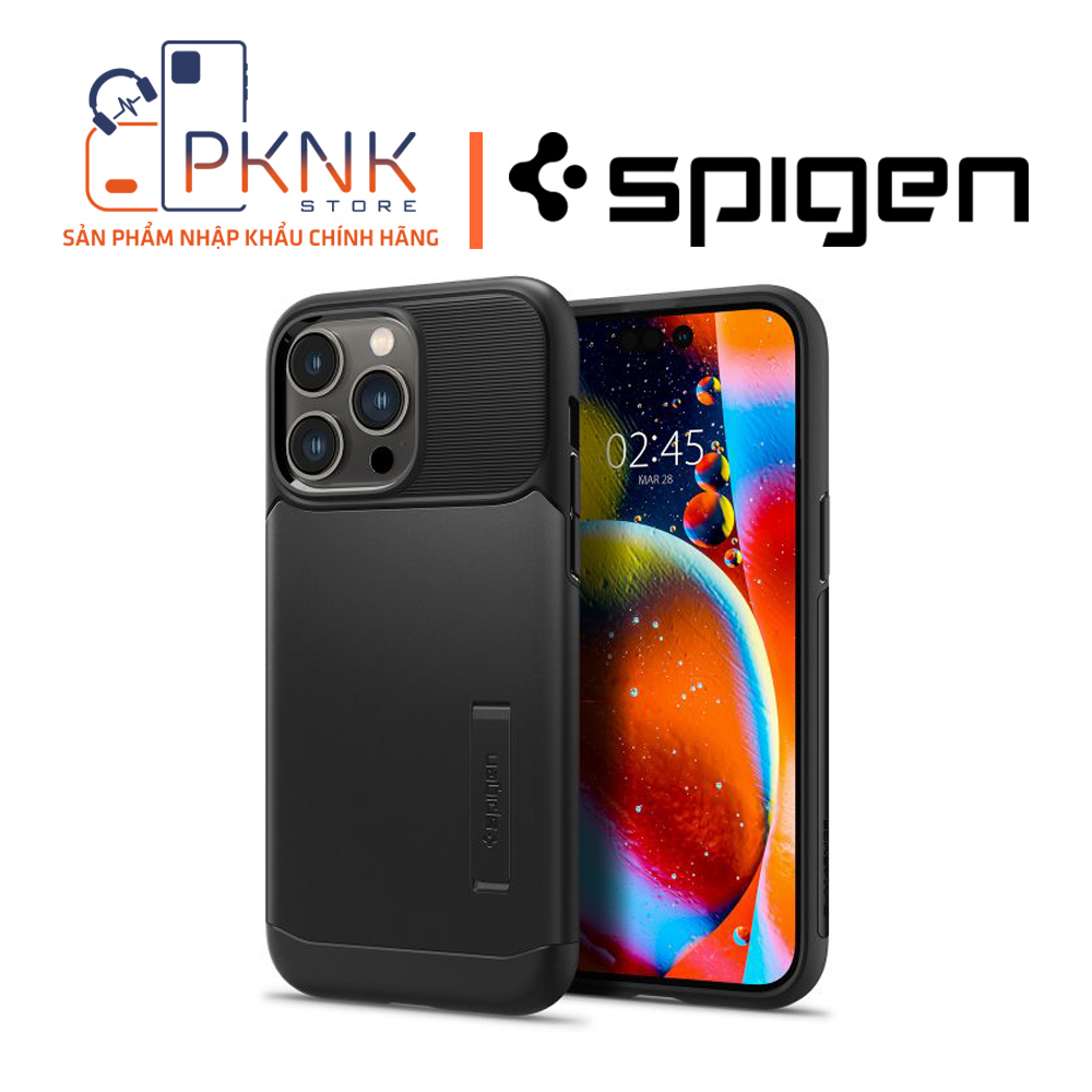 Ốp Lưng Spigen iPhone 14 Pro Max Slim Armor I BLACK