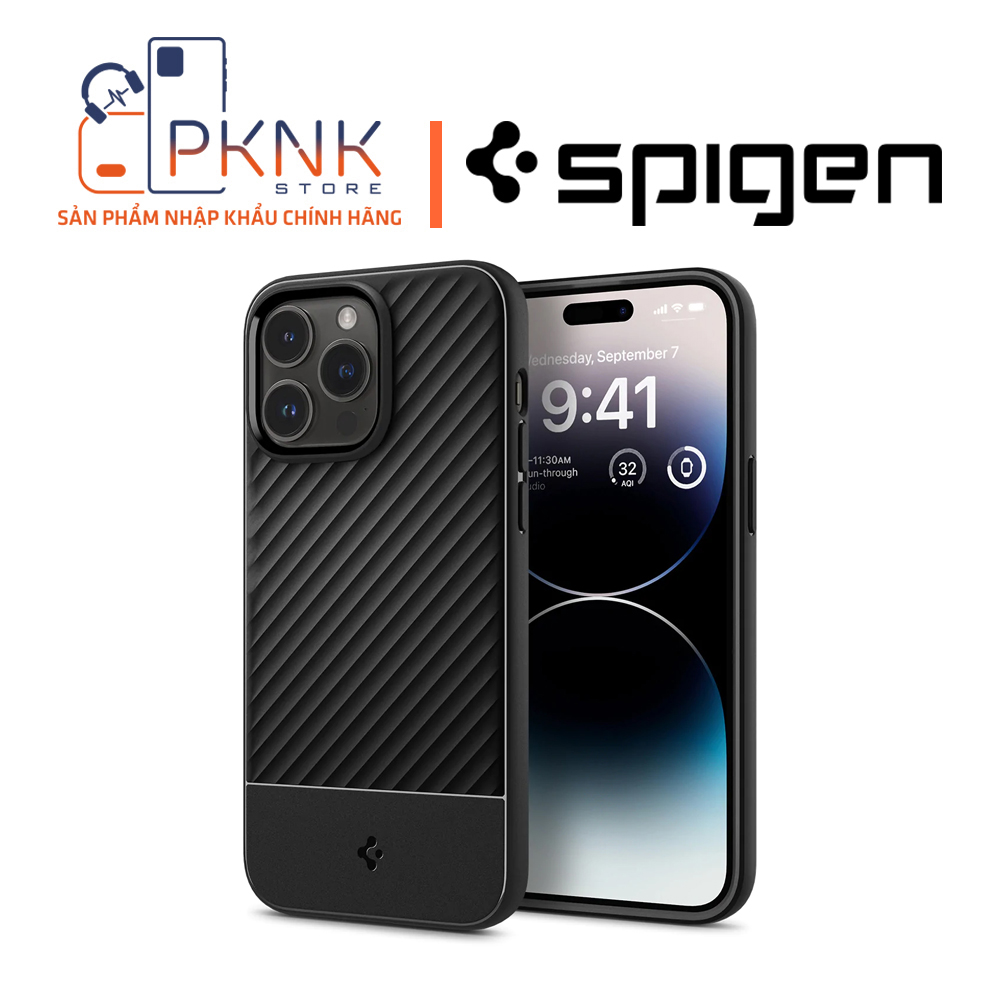 Ốp Lưng Spigen iPhone 14 Pro Core Armor  I MATTE BLACK