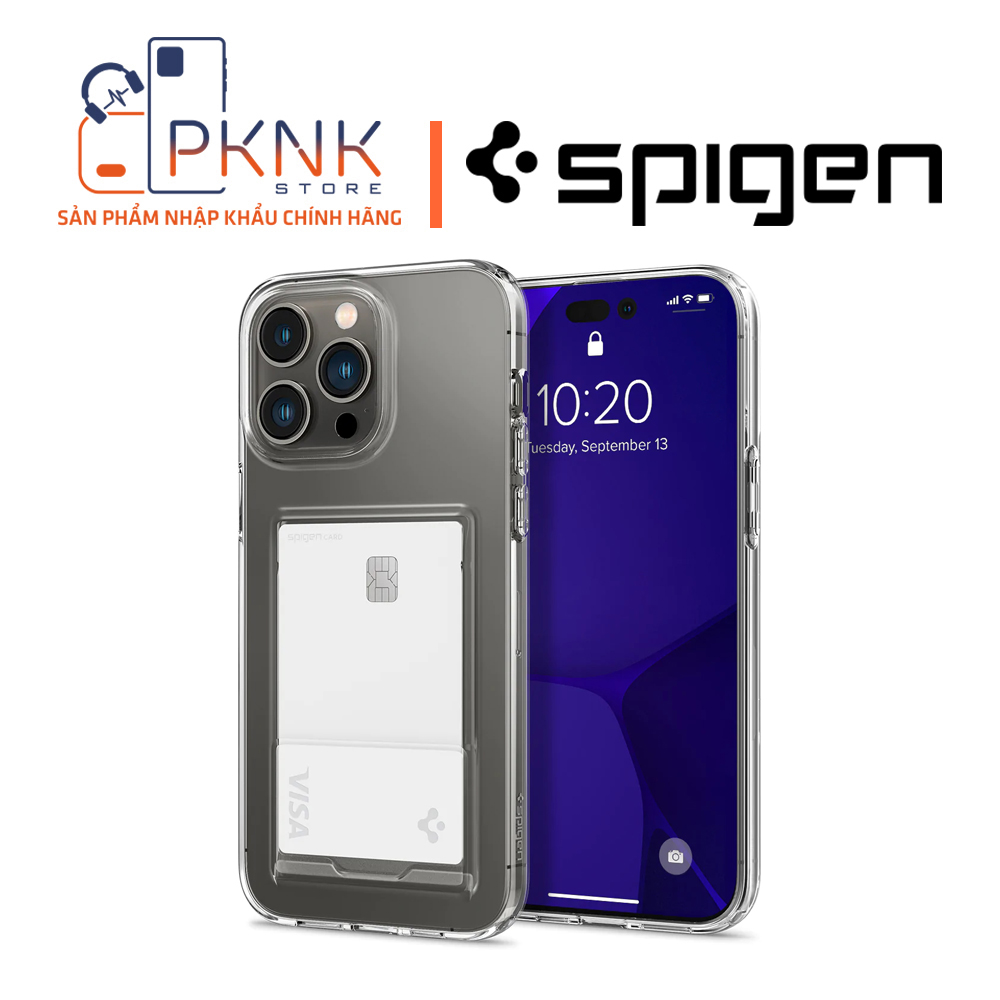 Ốp Lưng Spigen iPhone 14 Pro Crystal Slot - CRYSTAL CLEAR