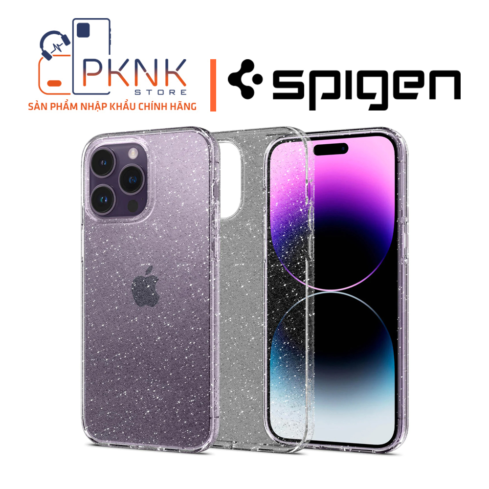 Ốp Lưng Spigen iPhone 14 Pro Max Liquid Crystal Glitter I CRYSTAL QUARTZ