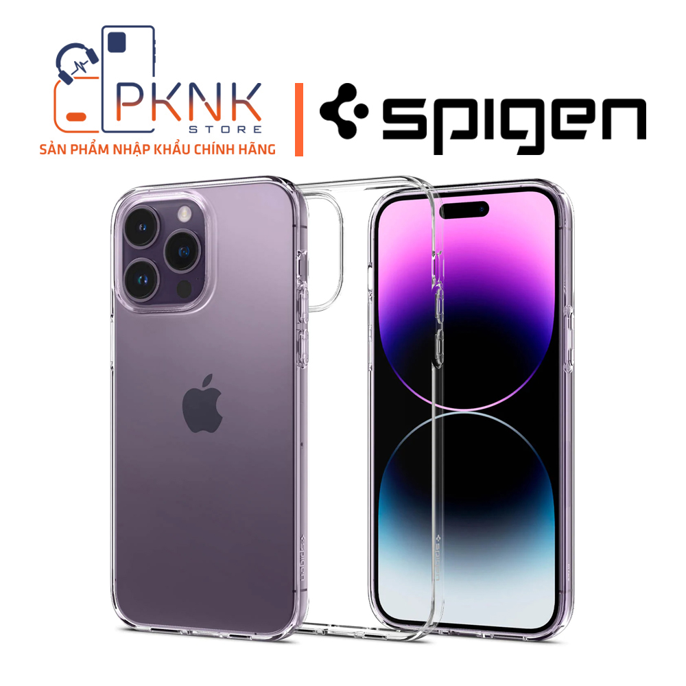 Ốp Lưng Spigen iPhone 14 Pro Max Liquid Crystal I CRYSTAL CLEAR