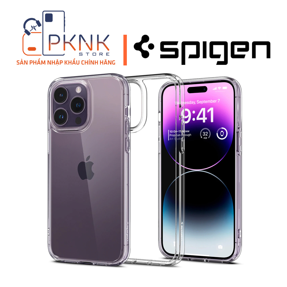 Ốp Lưng Spigen iPhone 14 Pro Max Ultra Hybrid I CRYSTAL CLEAR