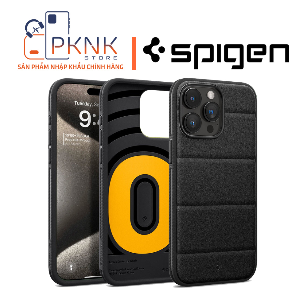 Ốp Lưng Spigen Caseology iPhone 15 Pro Max Athlex Active I BLACK