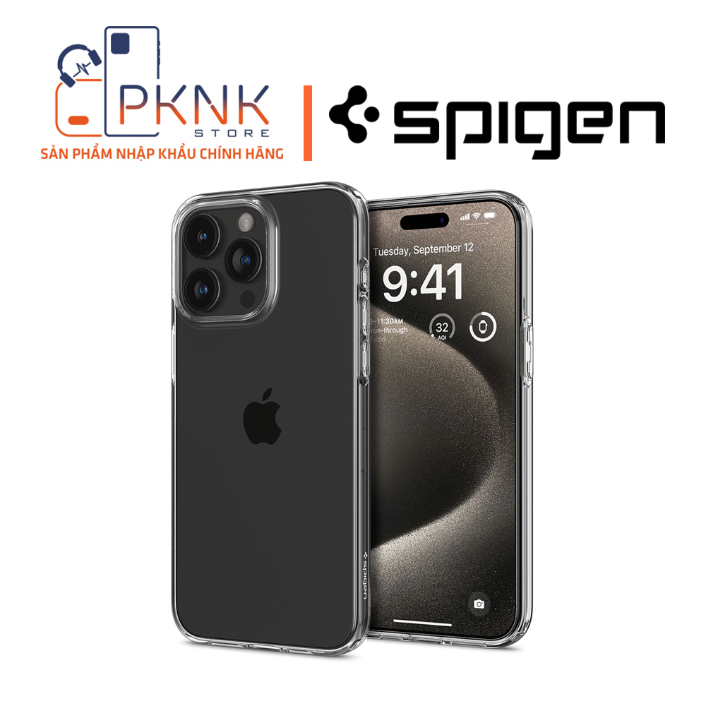 Ốp Lưng Spigen iPhone 15 Pro Liquid Crystal I CLEAR