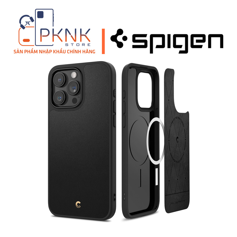Ốp Lưng Spigen  Cyrill iPhone 15 Pro Max Kajuk Mag I BLACK