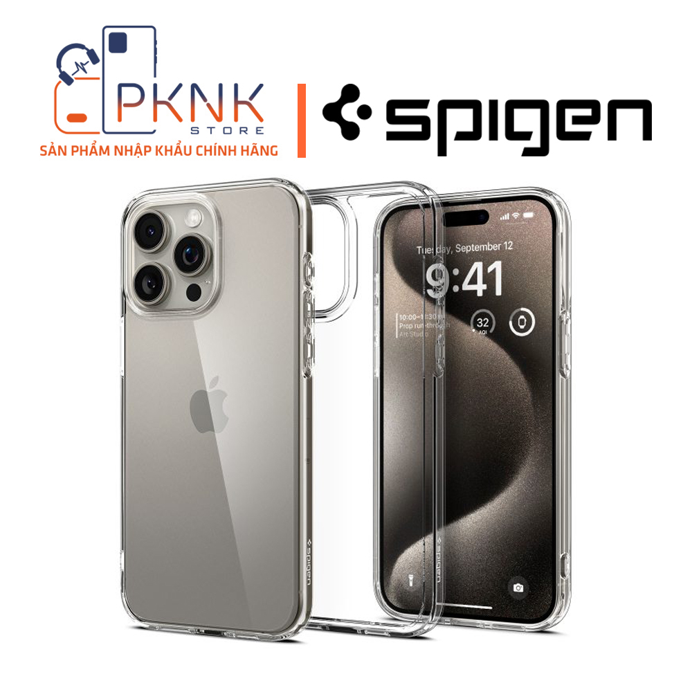Ốp Lưng Spigen iPhone 15 Pro Ultra Hybrid I CRYSTAL CLEAR