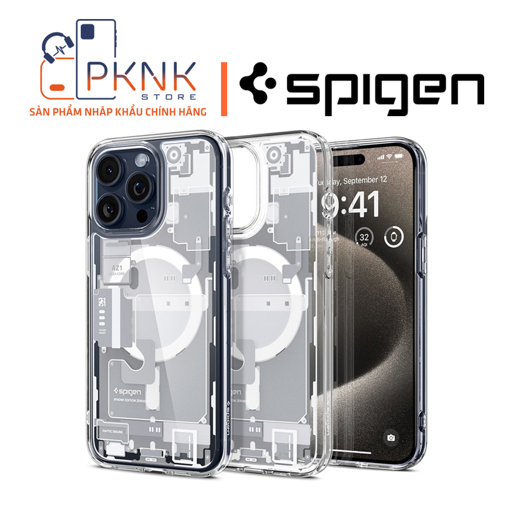 Ốp Lưng Spigen iPhone 15 Pro Max Ultra Hybrid Zero One (MagFit) I WHITE
