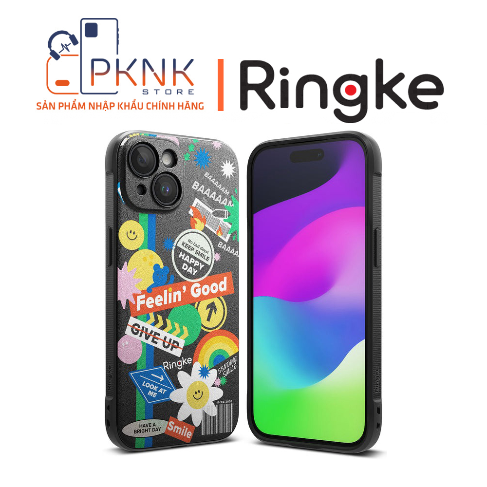Ốp Lưng Ringke iPhone 15 Plus | Onyx Design - Sticker