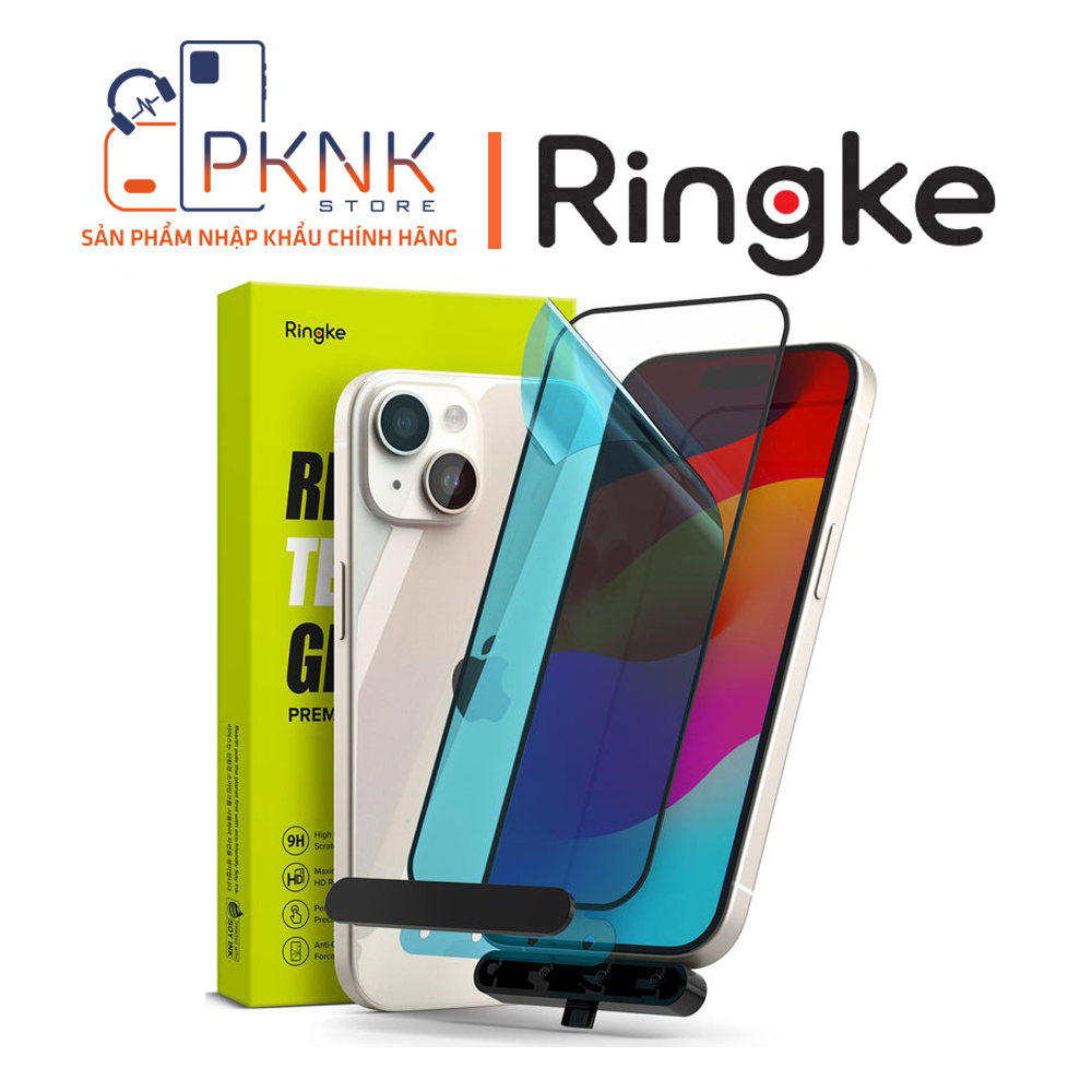 Kính Cường Lực Ringke iPhone 15 Plus | Full Cover Glass