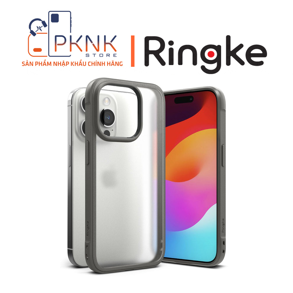 Ốp Lưng Ringke iPhone 15 Pro Max | Fusion Blod - Matte/Gray