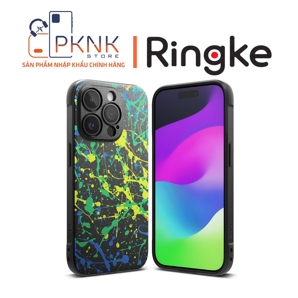 Ốp Lưng Ringke iPhone 15 Pro | ONYX Design - Action Painting