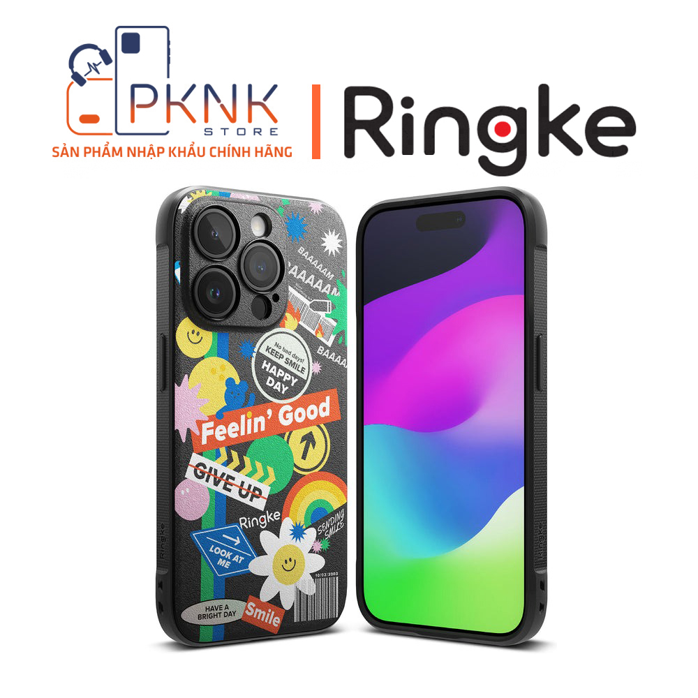 Ốp Lưng Ringke iPhone 15 Pro Max | ONYX Design - Sticker