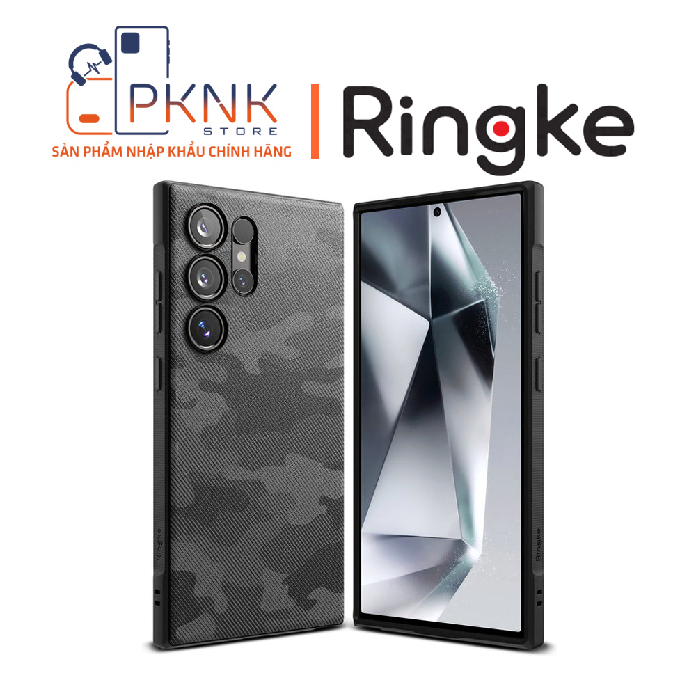 Ốp Lưng Ringke Galaxy S24 Ultra | Onyx Design - Camo Black