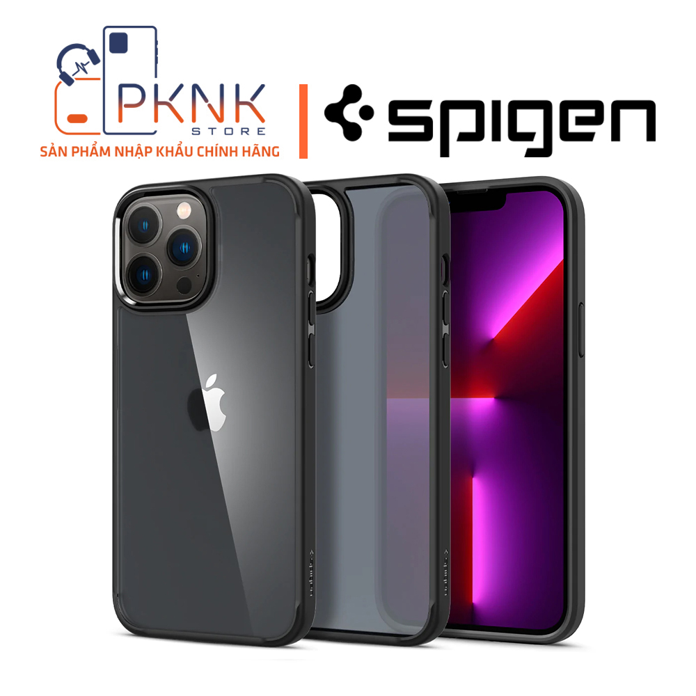Ốp Lưng Spigen iPhone 13 Pro Max Ultra Hybrid Matte I FROST BLACK