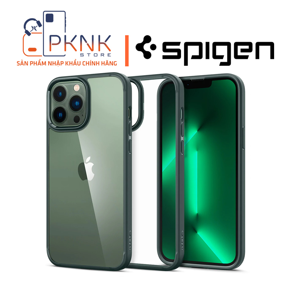 Ốp Lưng Spigen iPhone 13 Pro MaxUltra Hybrid I MIDNINGT GREEN