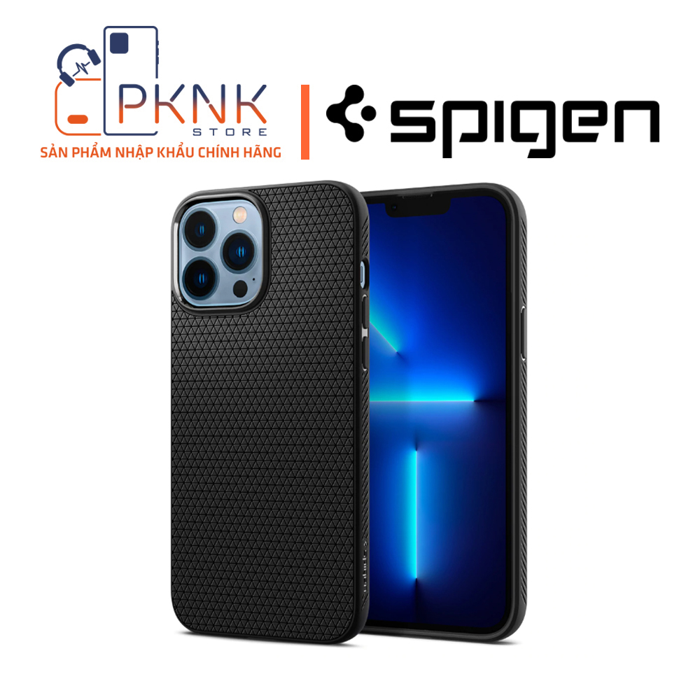 Ốp Lưng Spigen iPhone 13 Pro Max Liquid Air I MATTE BLACK