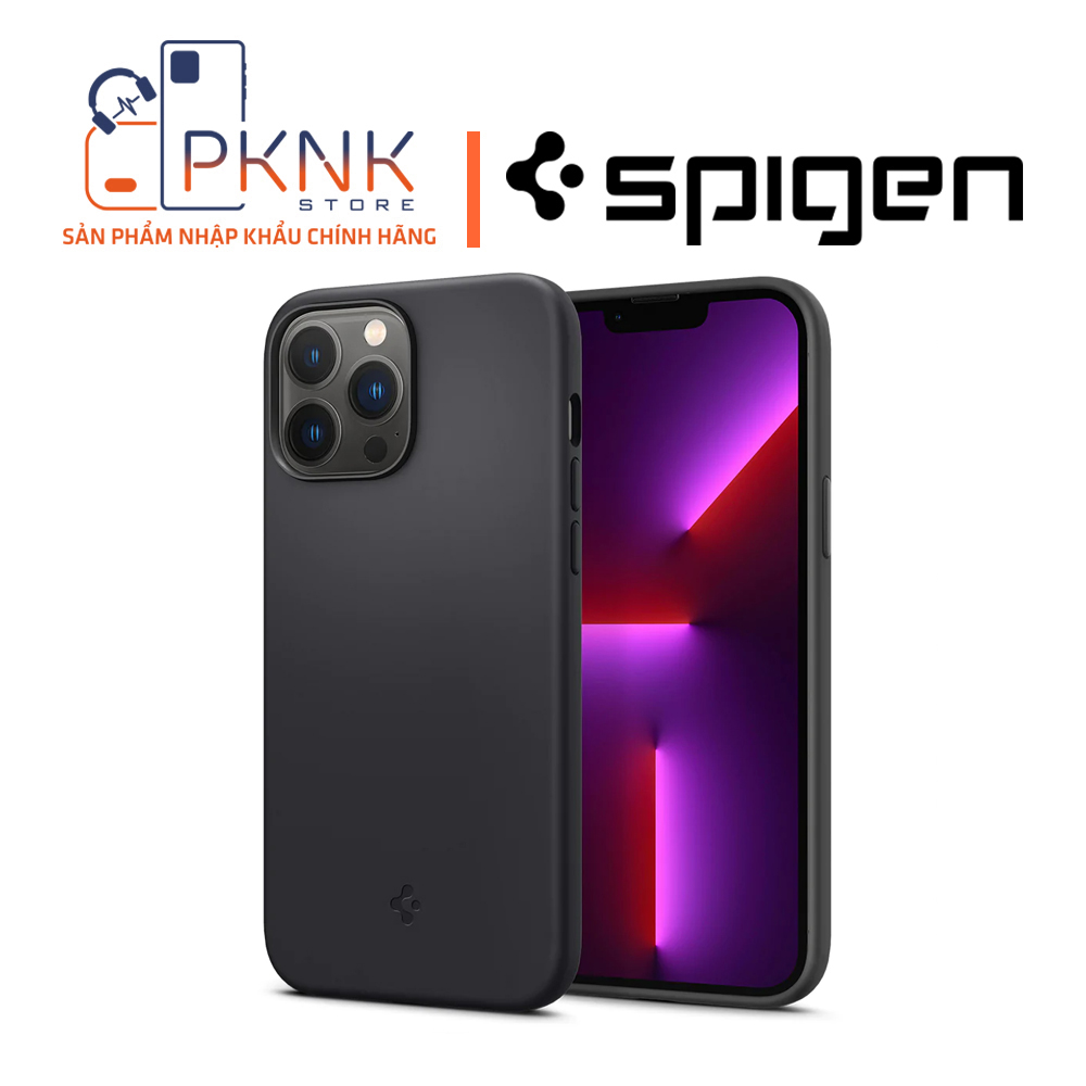 Ốp Lưng Spigen iPhone 13 Pro Max Silicone Fit - BLACK
