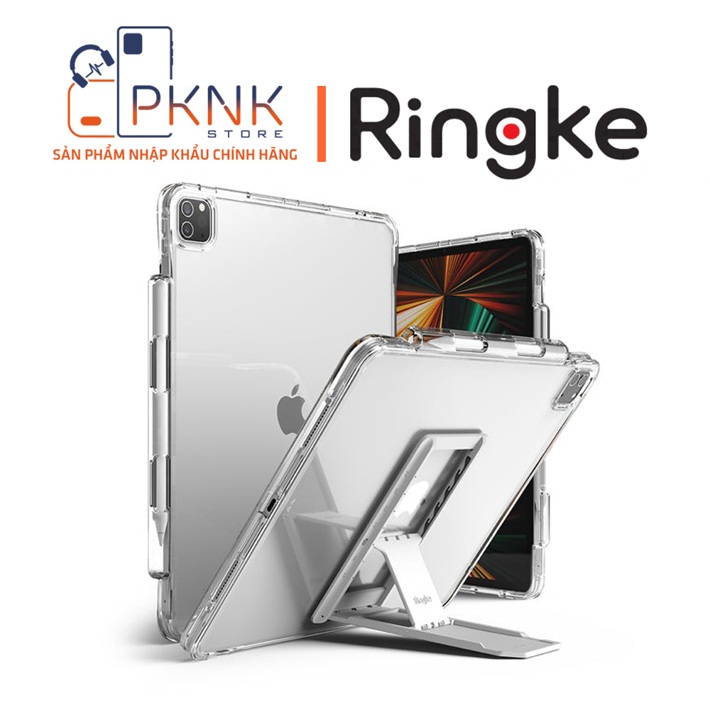 Ốp Lưng RINGKE Kèm Chân Dựng iPad Pro 12.9″ M2 2022 I Fusion Plus + Outstanding (Clear)