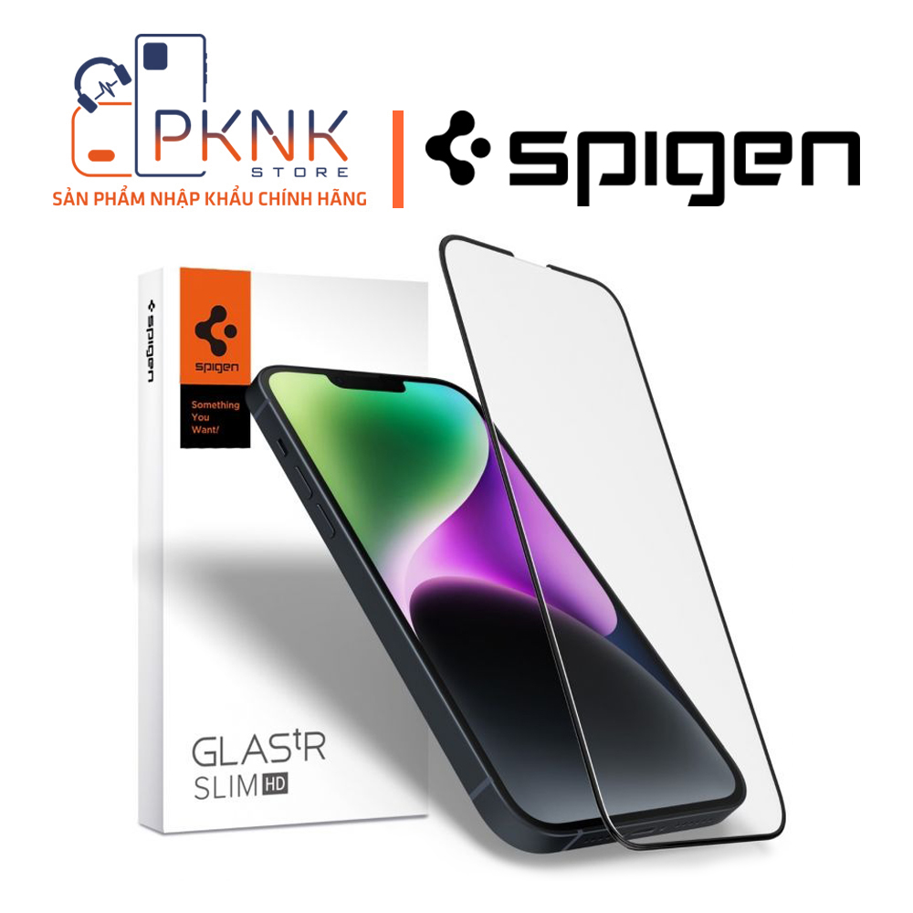 Kính Cường Lực Spigen iPhone 14 Plus / 13 Pro Max Full Cover HD Tempered Glass