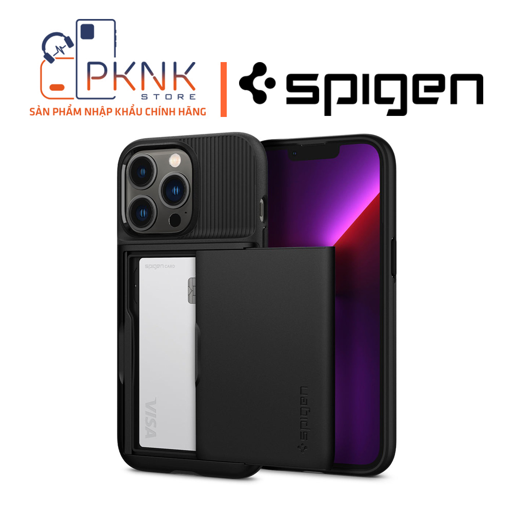 Ốp Lưng Spigen iPhone 13 Pro Max Slim Armor CS I BLACK