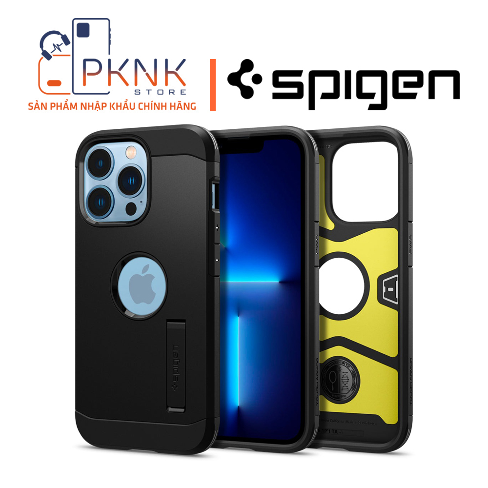 Ốp Lưng Spigen iPhone 13 Pro Max Tough Armor I BLACK