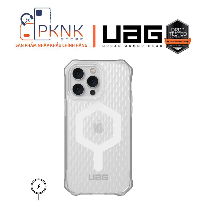 ỐP LƯNG UAG ESSENTIAL ARMOR W MAGSAFE IPHONE 14 PRO - FROSTED ICE