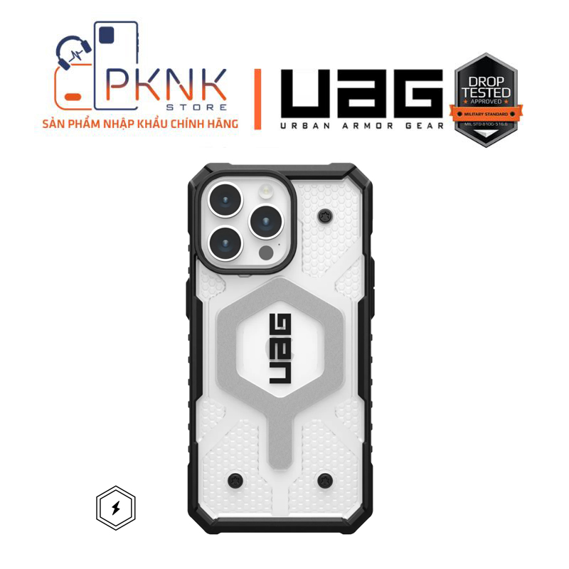 ỐP LƯNG UAG PATHFINDER CLEAR W MAGSAFE IPHONE 15 PRO - ICE