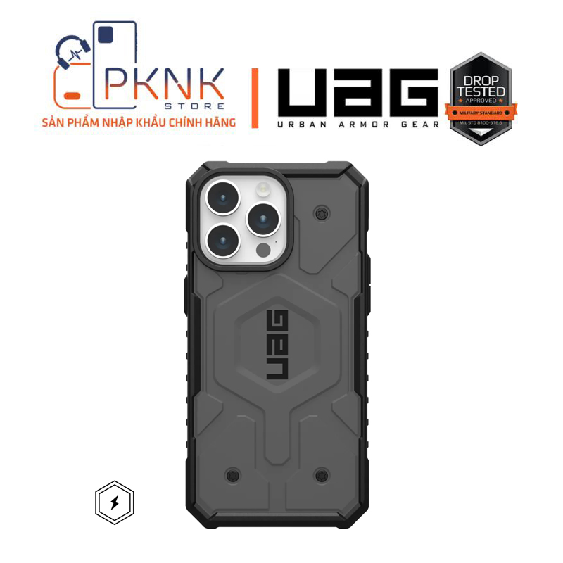 ỐP LƯNG UAG PATHFINDER W MAGSAFE IPHONE 15 PRO MAX - SILVER