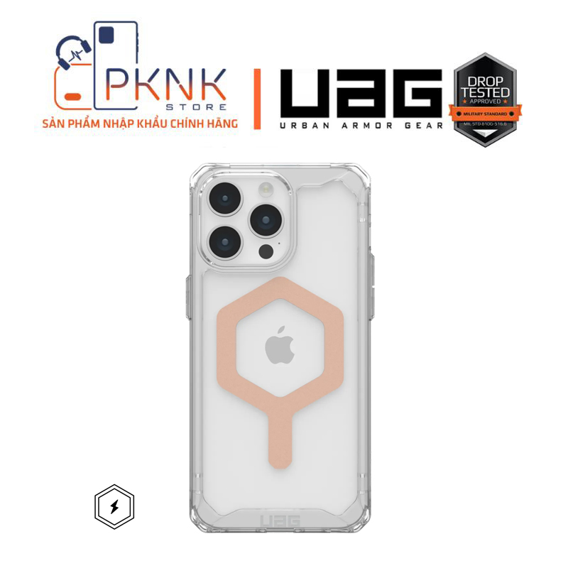 ỐP LƯNG UAG PLYO W MAGSAFE IPHONE 15 PRO - ROSE GOLD
