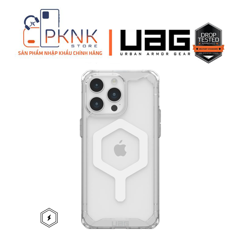 ỐP LƯNG UAG PLYO W MAGSAFE IPHONE 15 PRO MAX - ICE/WHITE